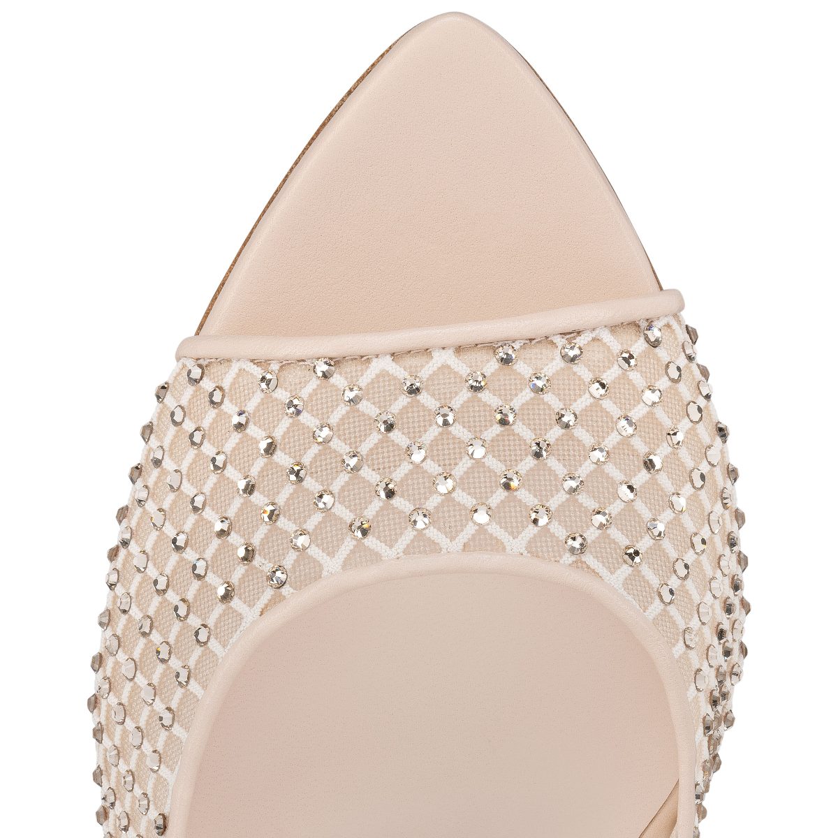 Christian Louboutin Shop – Christian Louboutin apostropha mule mesh strass – 3240795f758 High Heels für stilvolle Auftritte