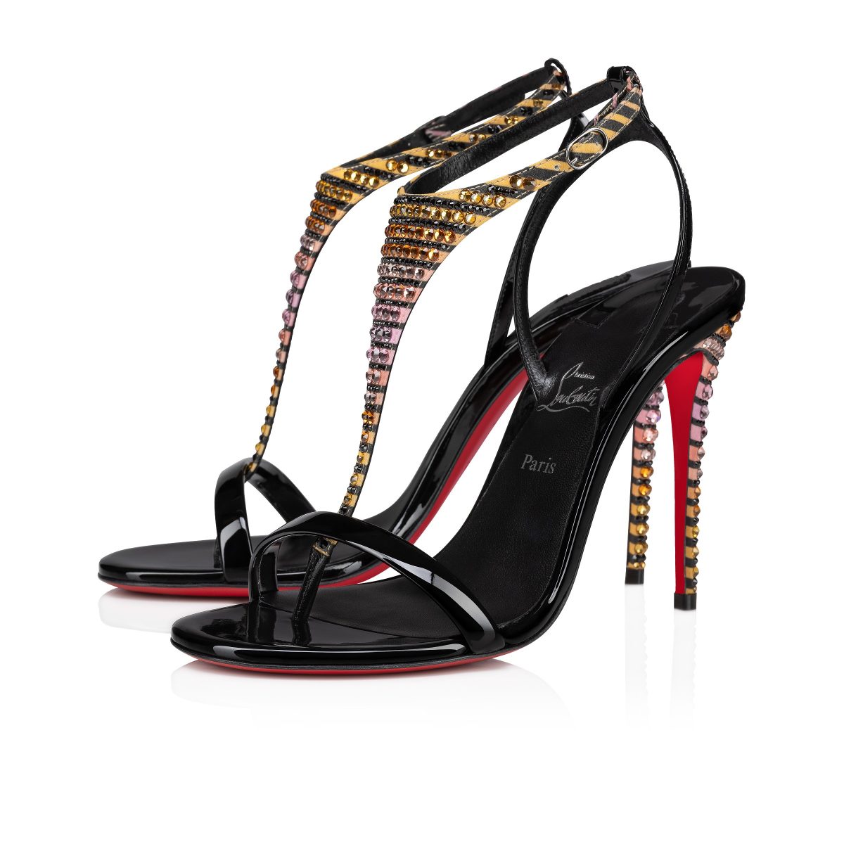 Christian Louboutin Shop – Christian Louboutin athina strass aftersun – 32401356291 High Heels für stilvolle Auftritte