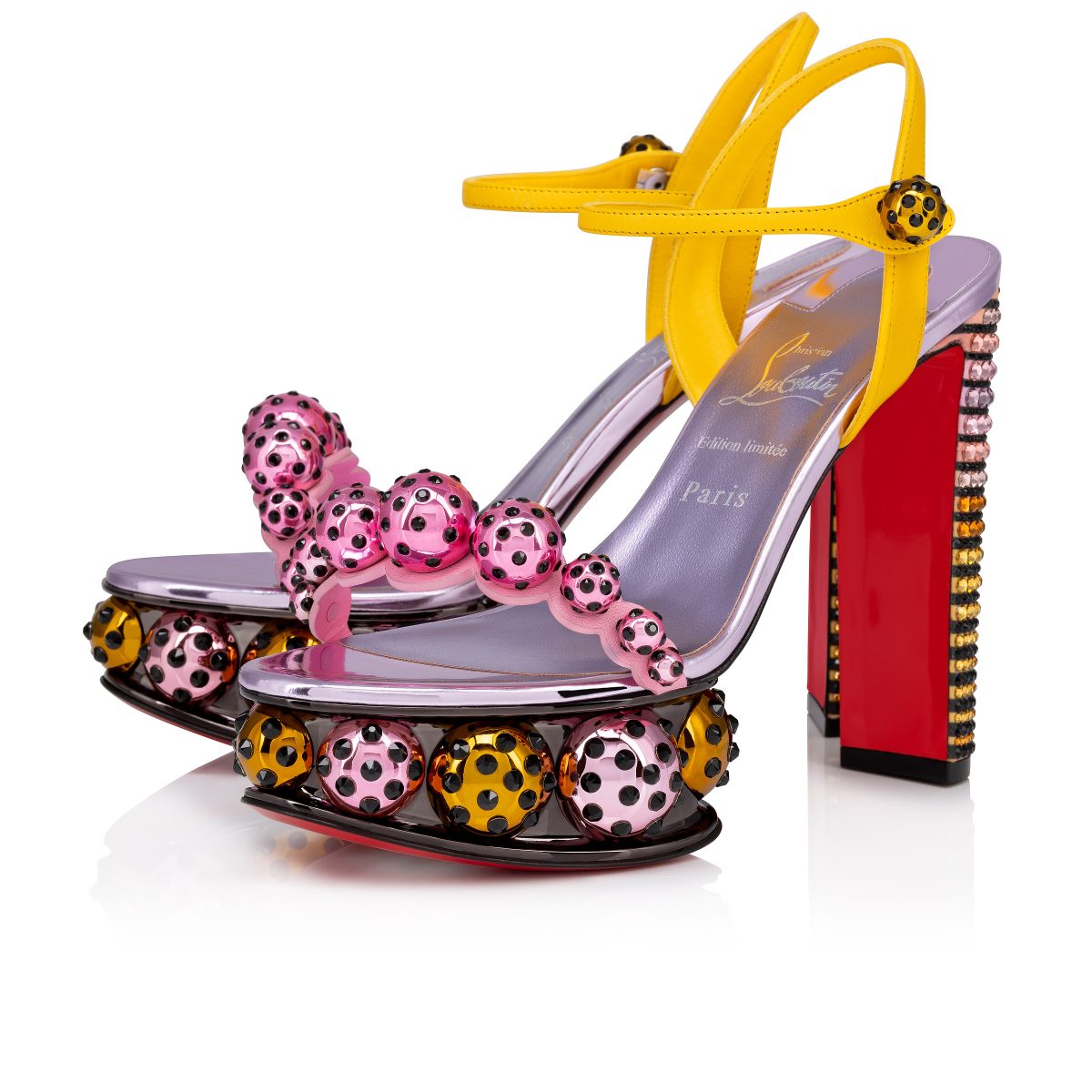 Christian Louboutin Shop – Christian Louboutin atmospherica strass aftersun – 3240106j988 High Heels für stilvolle Auftritte