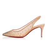 Christian Louboutin Shop – Christian Louboutin follies strass sling – 3210816f065 High Heels für stilvolle Auftritte