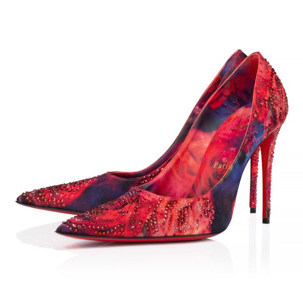 Christian Louboutin Shop – Christian Louboutin kate max roses strass – 1250317j646 High Heels für stilvolle Auftritte