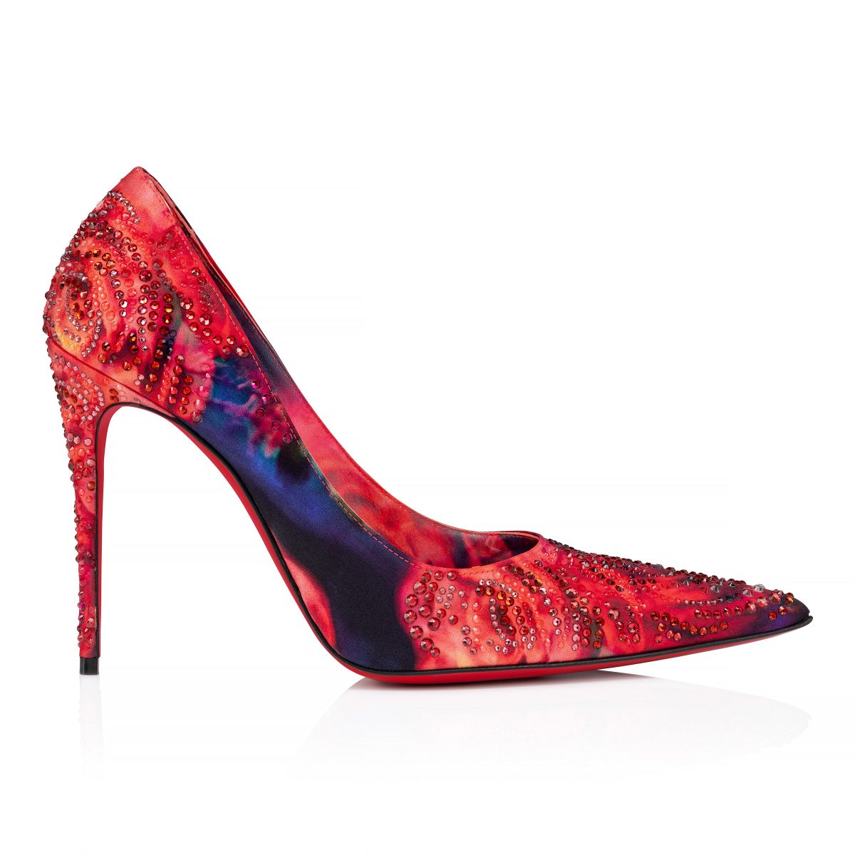 Christian Louboutin Shop – Christian Louboutin kate max roses strass – 1250317j646 High Heels für stilvolle Auftritte