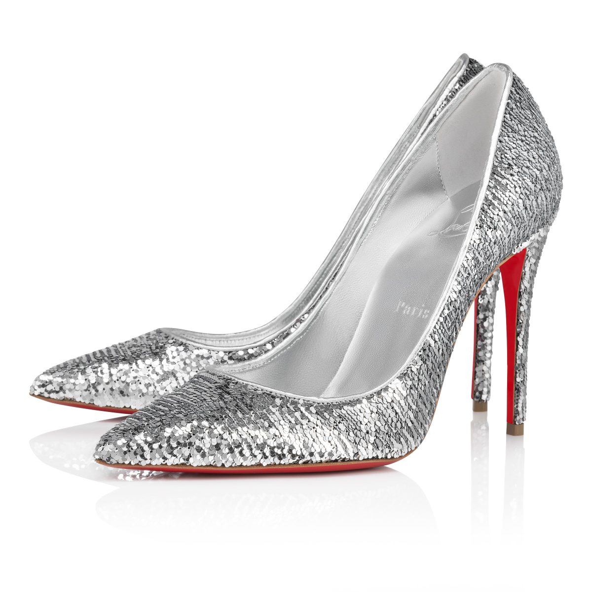Christian Louboutin Shop – Christian Louboutin kate mini paillettes – 1250527s211 High Heels für stilvolle Auftritte