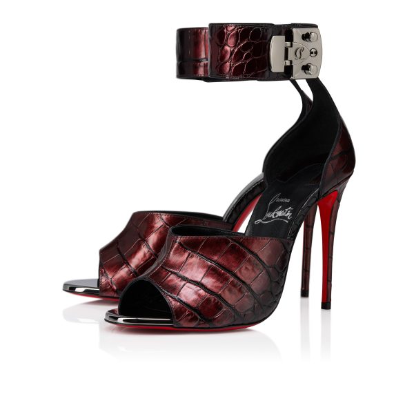Christian Louboutin Shop – Christian Louboutin lock me up sandal – 12501066829 High Heels für stilvolle Auftritte