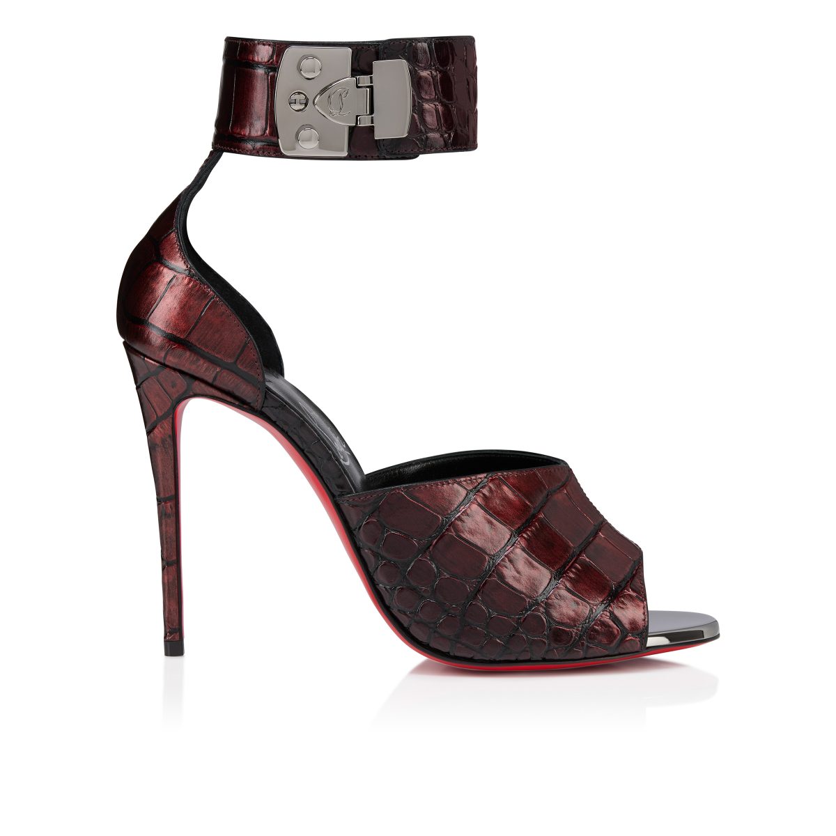 Christian Louboutin Shop – Christian Louboutin lock me up sandal – 12501066829 High Heels für stilvolle Auftritte