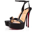 Christian Louboutin Shop – Christian Louboutin loubi queen alta – 3211198bk01 High Heels für stilvolle Auftritte