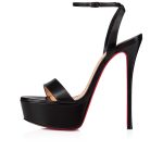 Christian Louboutin Shop – Christian Louboutin loubi queen alta – 3211198bk01 High Heels für stilvolle Auftritte