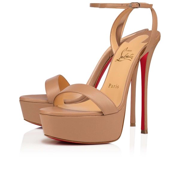 Christian Louboutin Shop – Christian Louboutin loubi queen alta – 3211198pk1a High Heels für stilvolle Auftritte