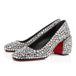 Christian Louboutin Shop – Christian Louboutin minny maxi strass – 3240093t023 High Heels für stilvolle Auftritte