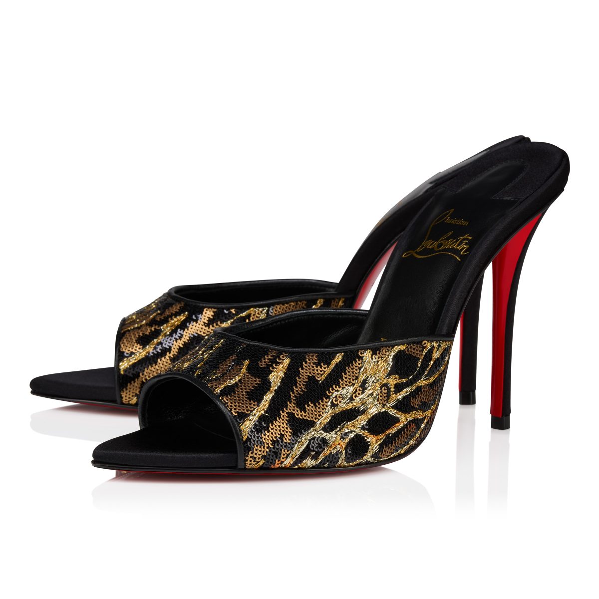 Christian Louboutin Shop – Christian Louboutin miss z mule ocelot – 1250711t171 High Heels für stilvolle Auftritte