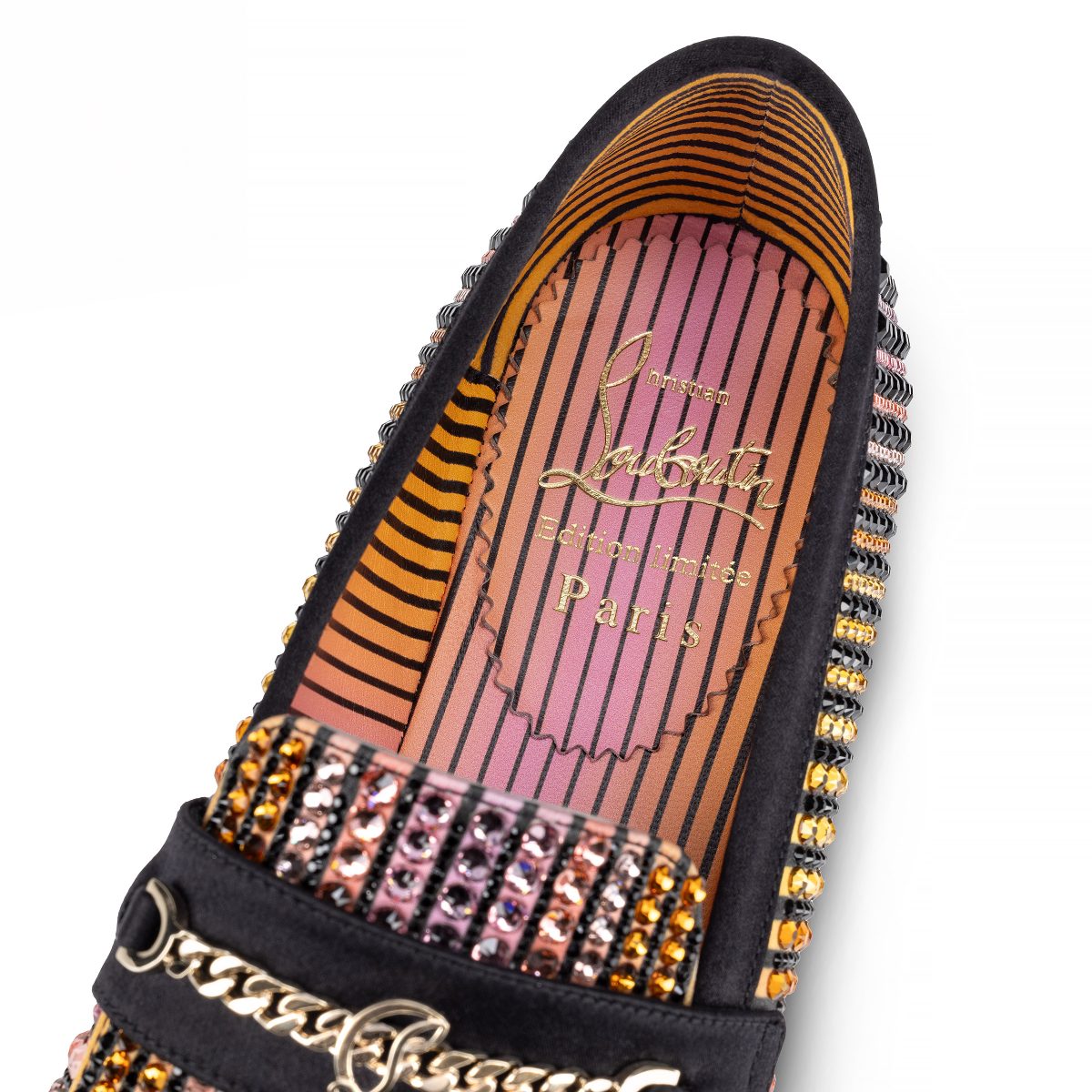 Christian Louboutin Shop – Christian Louboutin mj moc strass aftersun – 32402516306 High Heels für stilvolle Auftritte