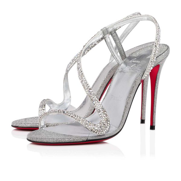 Christian Louboutin Shop – Christian Louboutin rosalie strass – 3220624s265 High Heels für stilvolle Auftritte