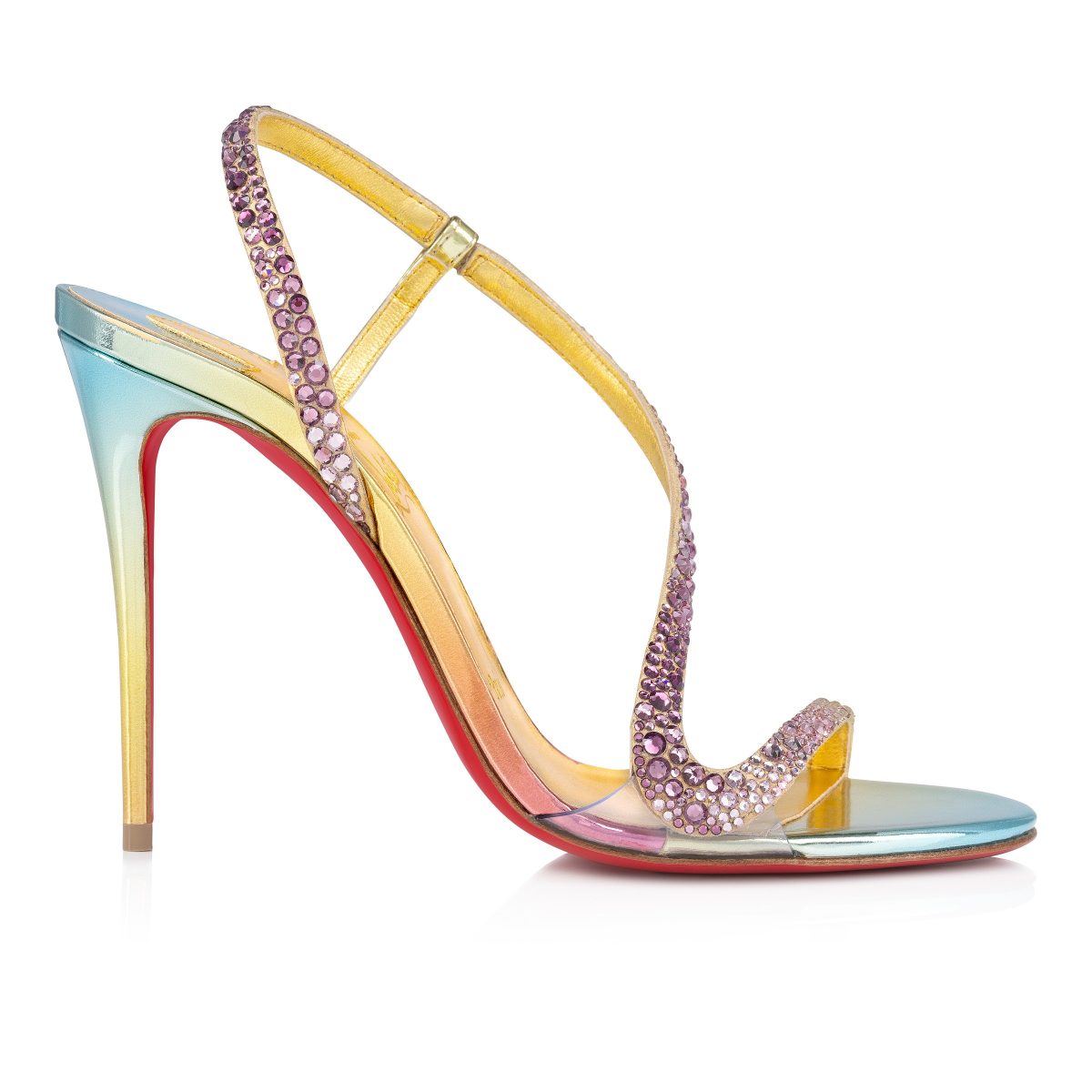 Christian Louboutin Shop – Christian Louboutin rosalie strass boreal – 12501556833 High Heels für stilvolle Auftritte