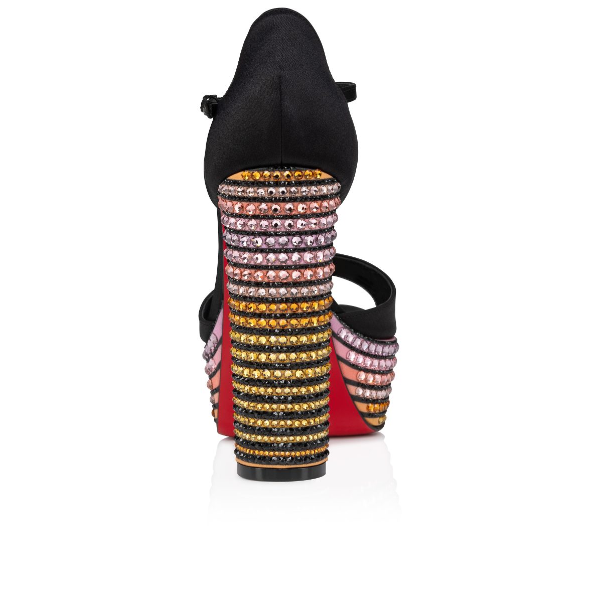 Christian Louboutin Shop – Christian Louboutin sandaloo strass aftersun – 3240111t177 High Heels für stilvolle Auftritte