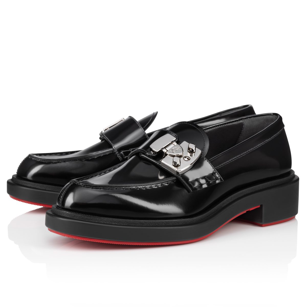 Christian Louboutin Shop – Christian Louboutin urban moc lock – 1250276bk01 High Heels für stilvolle Auftritte