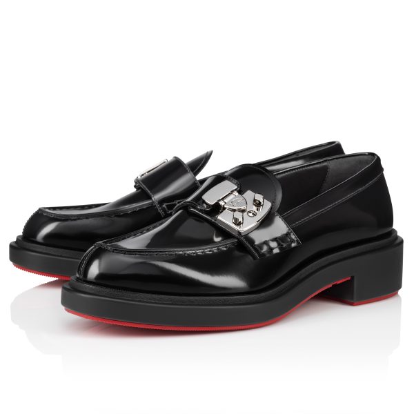 Christian Louboutin Shop – Christian Louboutin urban moc lock – 1250276bk01 High Heels für stilvolle Auftritte